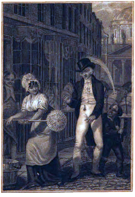 Frontispiece to Trivia (John Gay) to which is added London (Samuel Johnson), published in 1809