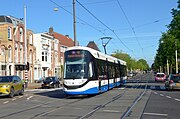 15G-tram op Tramlijn 19 op de Middenweg; juni 2021.