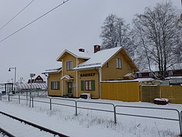 Järnvägsstationen i Gagnef.