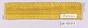 Golden silk and cotton galloon trim