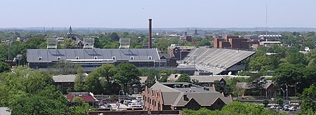 Georgia Tech from condo building at Peachtree St and North Ave.JPG