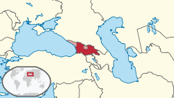 Location of Gruziya