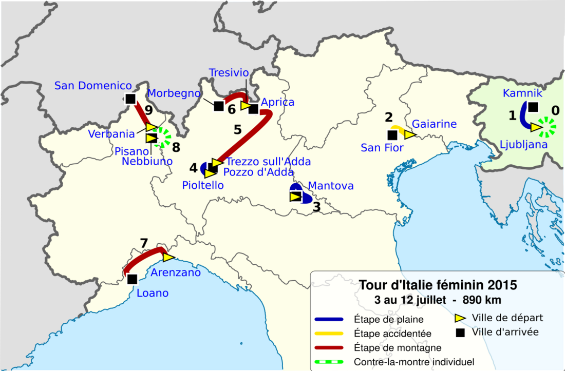 Tour d'Italie féminin 2015