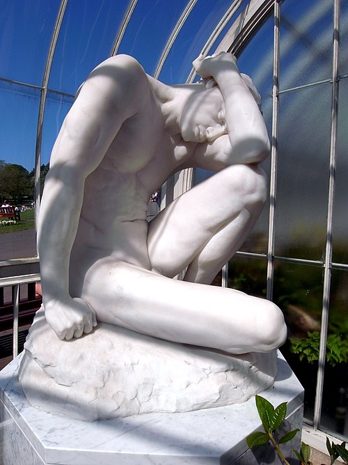 Glasgow Botanic Gardens. Kibble Palace. Edwin Roscoe Mullins – Cain or My Punishment is Greater than I can Bear (Genesis 4:13), about 1899.