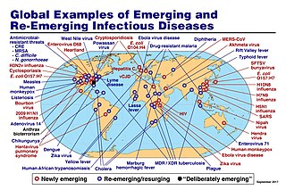 <span class="mw-page-title-main">Emerging infectious disease</span> Infectious disease of emerging pathogen, often novel in its outbreak range or transmission mode