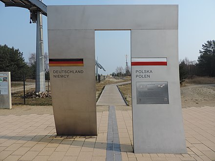 Polish–German border between Świnoujście and Ahlbeck