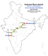 Gyan Ganga Express (Pune - Manduadih) Marshrut map.png