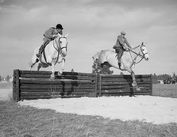 Equestrian games in Pinehurst, c. 1930s