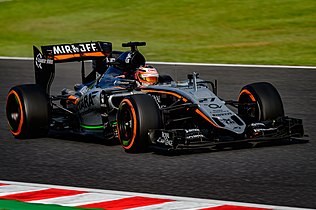 Force India VJM08, driven by Nico Hülkenberg, during the 2015 Japanese Grand Prix