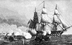 HMS Africa на Балтике, 20 октября 1808