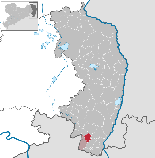 Läget för kommunen Hainewalde i Görlitz