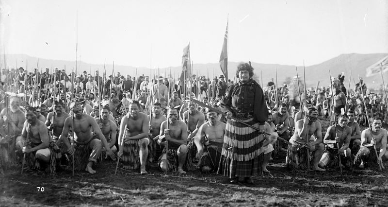 File:Haka party, waiting to perform for Duke of York in Rotorua, 1901 - cropped.jpg
