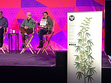 Hanka Gabrielova presenting FAAAT's Discussion Paper "Cannabis & Sustainable Development" during the Emerald Cup, December 2018 Hanka Gabrielova presenting FAAAT's "Cannabis & Sustainable Development" during Emerald Cup 2018.jpg