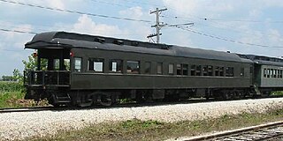 Observation car passenger car with windows or viewing platform at one end