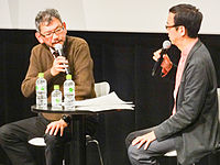 Anno with Ryūsuke Hikawa. (October 30, 2014)