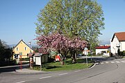 Čeština: Hlincohorská ulice v Rudolfově, okres České Budějovice, Jihočeský kraj. English: Hlincohorská street in Rudolfov, České Budějovice District, South Bohemian Region, Czechia.