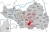 Location of the community of Hochdorf in the Biberach district