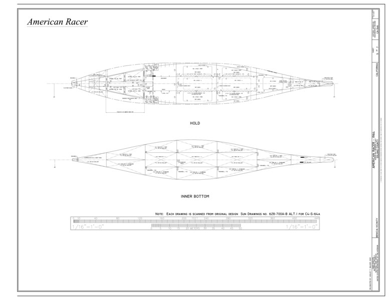 File:Hold, Inner Bottom - American Racer, Suisun Bay Reserve Fleet, Benicia, Solano County, CA HAER CA-346 (sheet 5 of 7).tif