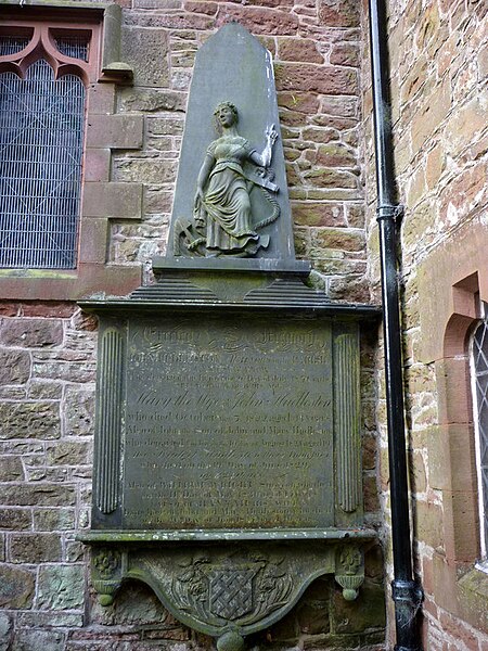 File:Hudleston memorial, St Mary's Church Gosforth - geograph.org.uk - 5213197.jpg