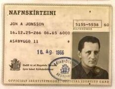 Card issued in 1966