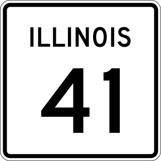 <span class="mw-page-title-main">Illinois Route 41</span> North-south state highway in Illinois, US