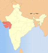 Location of Gujarat