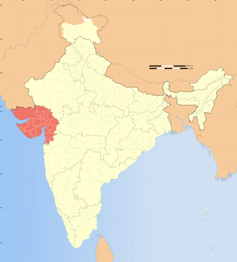 Gujarat is in western India.