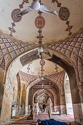 The Begum Shahi Mosque was completed in 1614 in honour of Jahangir's mother, Mariam-uz-Zamani. Interior of Mariyam Zamani Begum Mosque.jpg