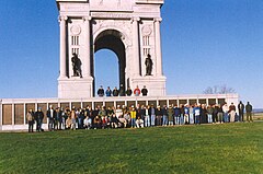 International Students of Class 1998–99 Gettysburg visit