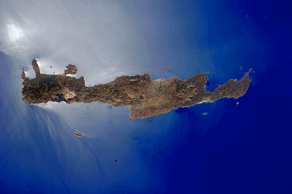 NASA photograph of Crete