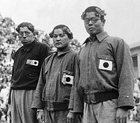 Jack Medica, Noboru Terada, Shunpei Uto 1936.jpg
