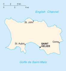 Map Uk Jersey Island An enlargeable basic map of the island of Jersey