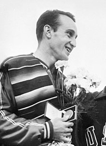 Diver Joaquin Capilla won four olympic medals representing Mexico. The most of any Mexican Olympian. Joaquin Capilla 1952.jpg