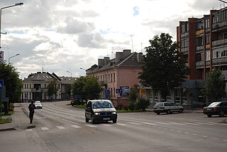 Joniškis City in Aukštaitija, Lithuania