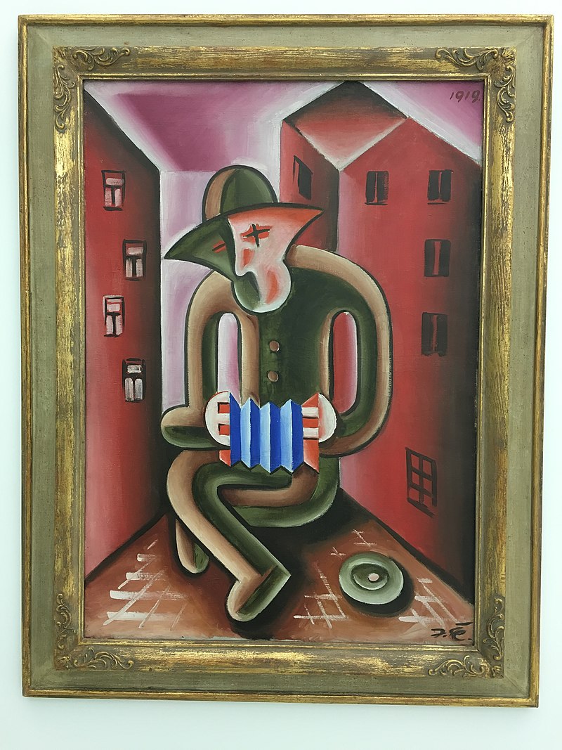 Josef Capek (1887-1945), Harmonikar, Accordion Player, 1919, akquired in 1965.jpg