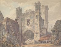 Joseph Mallord William Turner - Pyhän Augustinuksen portti, Canterbury - Google Art Project.jpg