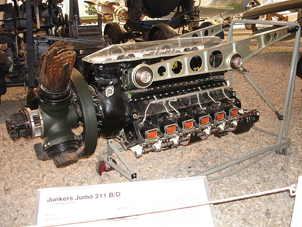 Junkers Jumo 211B/D engine at the Luftwaffenmuseum der Bundeswehr