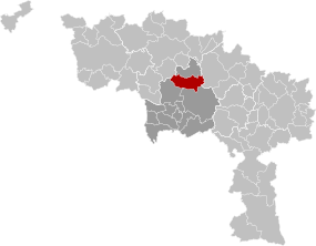 Jurbise Hainaut Belgium Map.svg