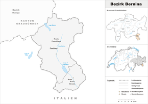 Map of Bernina District