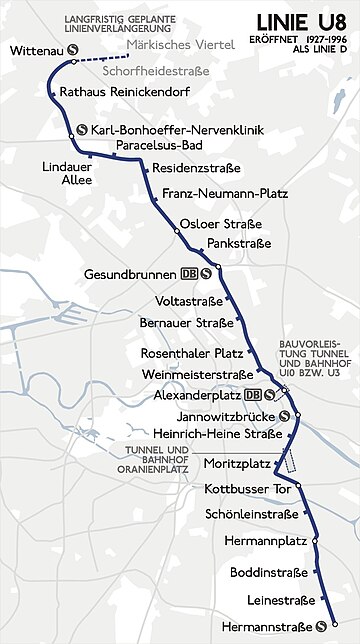 Ligne 8 du métro de Berlin