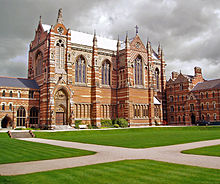 Keble College, Oxford, founded in 1870, was named after John Keble, a Tractarian, by the influence of Edward Pusey, another Tractarian Keble College, Oxford (472712547).jpg