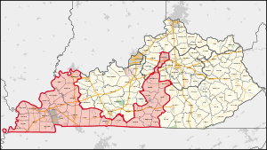 Kentucky's 1st congressional district (since 2023).svg