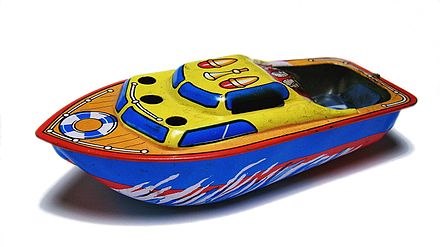 A toy boat.