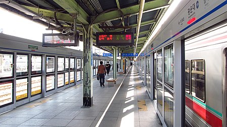 Korail 119 Kwangwoon university station platform 20181122 123400