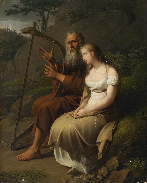 Ossian and Malvina, by Johann Peter Krafft, 1810.