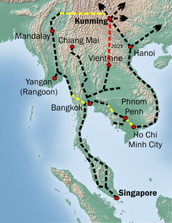 <span class="mw-page-title-main">Kunming–Singapore railway</span> Proposed train service in Southeast Asia