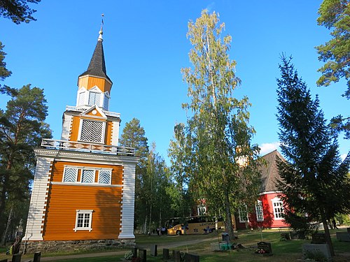 From back yard of Kuortane church (Finland)