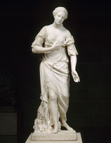 Jean Baptiste Pigalle: Madame de Pompadour as "Friendship" (Louvre)