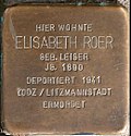 Stolperstein für Elisabeth Roer