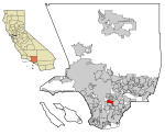 LA County Incorporated Areas South Gate highlighted.svg